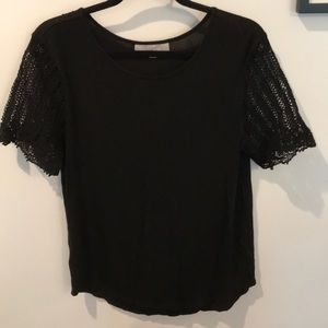 Lacy sleeve loft shirt